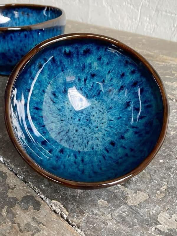 Terracotta Blue Glaze Bowl
